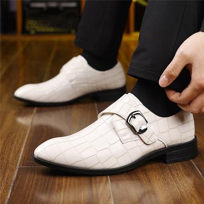 Novos Mocassins Monk Strap para Homem Padrão Jacaré Couro Envernizado Sapatos Casuais Designer Formais Casamento Homecoming Calçado