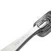 6pcs/set Stainless Steel Metal Measuring Spoons for Dry or Liquid, Fits In Spice Jar Square Flat Tail Spoon Kitchen Tool Baking Set Seasoning Spoon