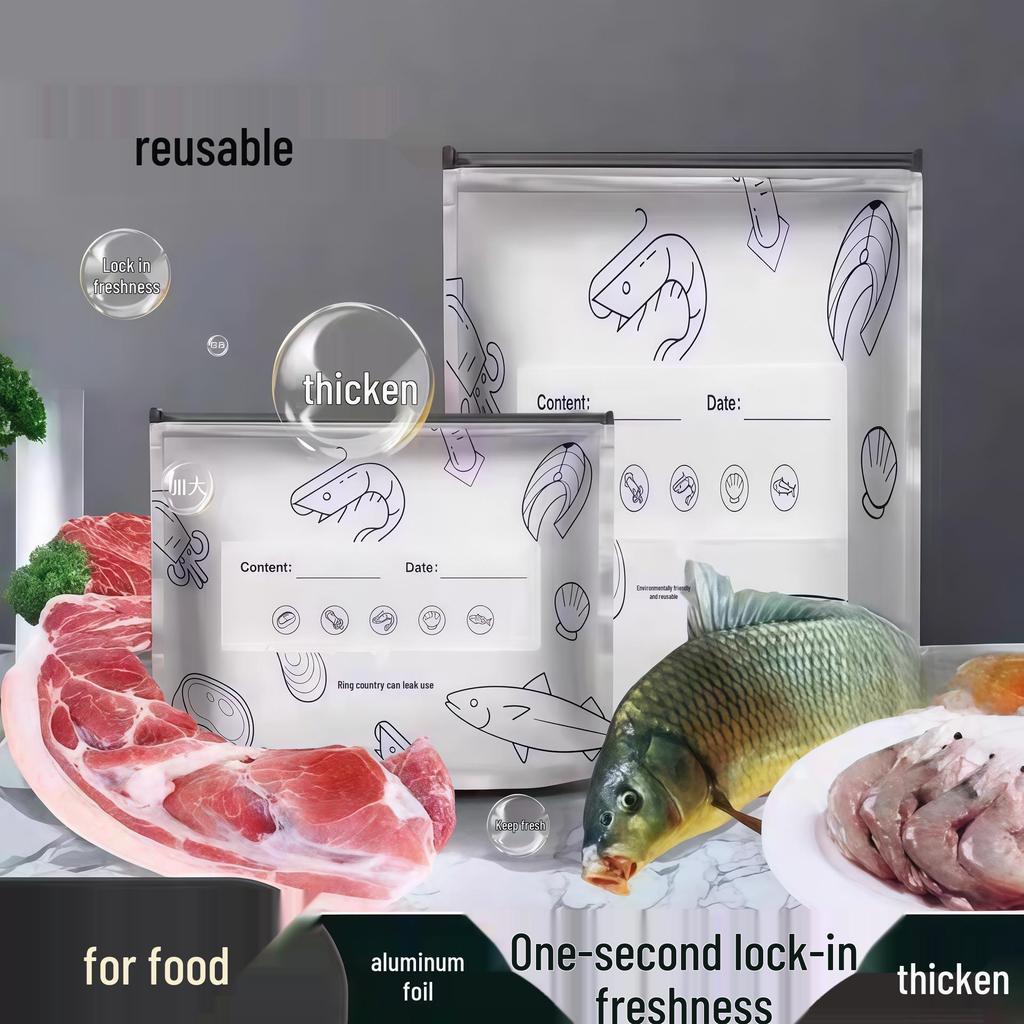 Thickened Aluminum Foil Zipper Fresh-lock Bag - Food-grade Self-sealing & Fresh-locking