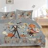 3pcs Happy Halloween Jack & Sally Quilt Set Soft and Comfortable Bedroom, Guest Room and Dorm Decor Bedding Set B041