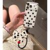 ins sweet and cool spotted dog lanyard pendant doll for iPhone17promax Apple 16pro mobile phone case