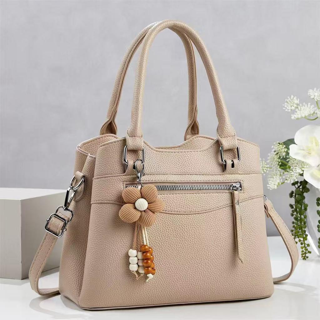 Bolsa de Mão com Alça Superior para Mulheres Bolsas Tote de Ombro Bolsas Casuais de Couro PU e Bolsas de Mão Bolsas de Ombro para Compras Femininas Bolsa Tote Mensageira Bolsa Transversal