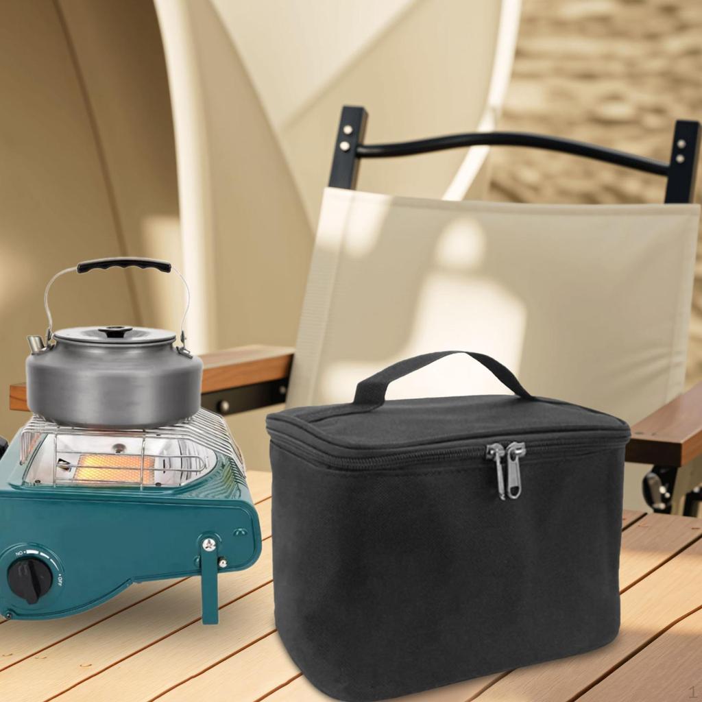 Camping Storage Bag Seasoning Bottle Carrying Case Condiment Organizer Stove