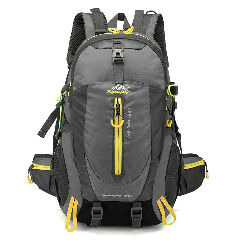 Unisex 40L Water-Repellent Hiking Backpack for Travel and Mountaineering