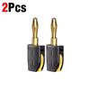 4mm Solderless Quick Wire Connector High Current 32A Banana Plug Terminal Block Power Testing Instrument Plug Musical Speaker Plug Connectors 4