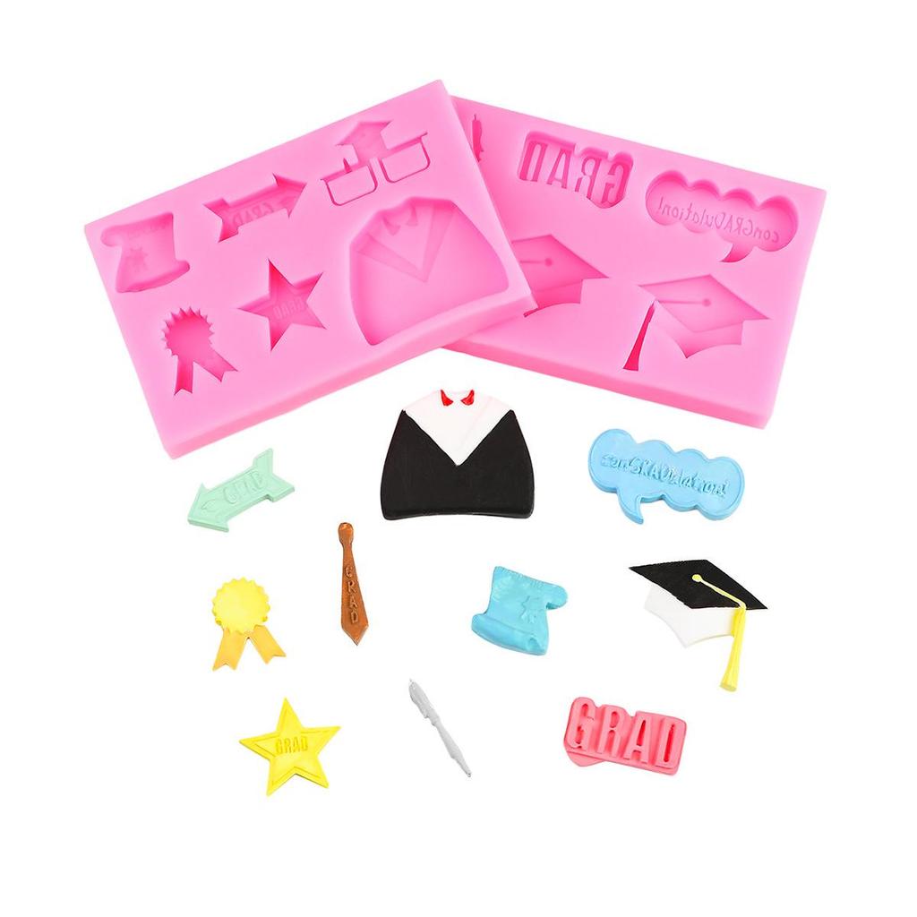 Graduation Cap Silicone Mold for DIY Cake, Chocolate, Fondant & Resin Crafts