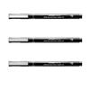 PIN Drawing Pen FINELINER Ultra Fine Line Marker Black Ink UNI-Ball 0.05mm - [3 Pack]