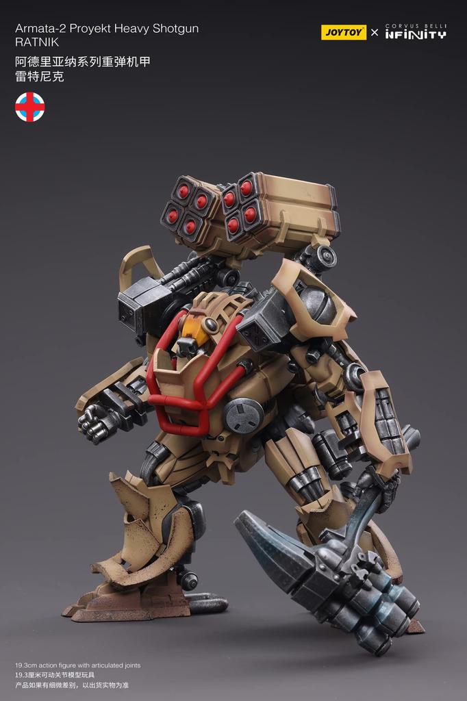 JOYTOY x Infinity Armata 2 Project Heavy Shotgun Combat Mecha Scale PVC ABS Painted Movable Figure "Ratnik" 1/18 &