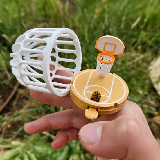 

Мини-игрушка для баскетбольной площадки Fingertip, портативное устройство для подачи, напечатанное на 3D-принтере, не содержащее бисфенол-А, увлекательная игра для путешествий, походов