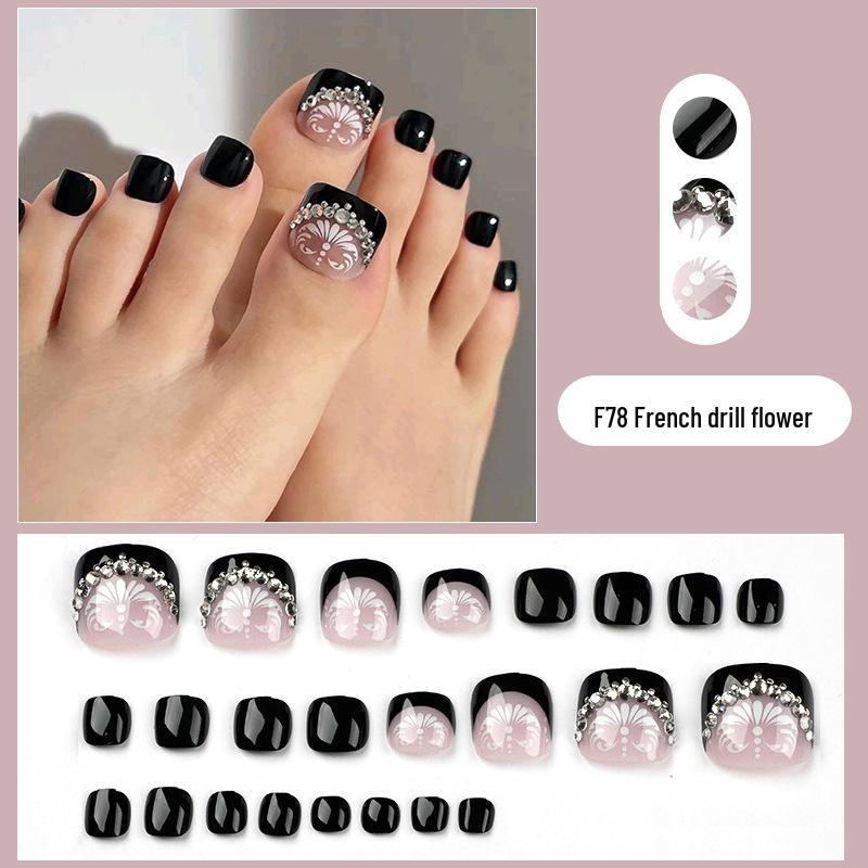 Diamond Press-On Toenail Art Tips
