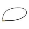 Phiten RAKUWA Magnetic Chopper Square Necklace, Gold/Black, 50cm [Improves and Relieves Shoulder and Neck Stiffness] [Shoulder Stiffness Relief] [Impr