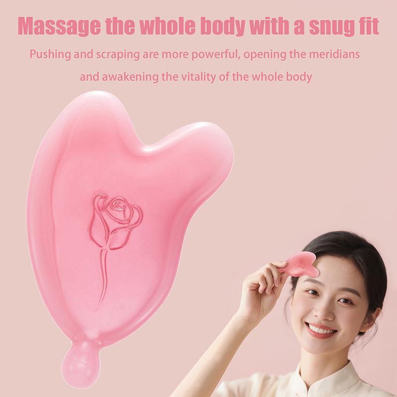 Face Lifting Guasha Resin Scraping Massage Facial Scraper Tool Eye SPA Massage Plate Reduce Puffiness Nose Lifting Face Massager