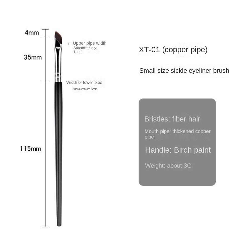 1/6Pcs Ultra Thin Blade Eyeliner Brush Fine Angle Precise Detail Brush Makeup Tool