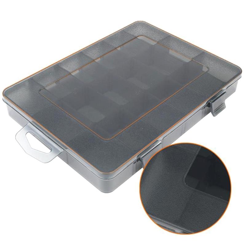 Organizador de Peças Pequenas 9/12/15/18/24 Compartimentos Organizador com Divisórias Removíveis para Ferragens Parafusos Porcas Pregos Contas