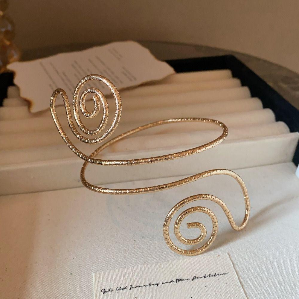 Adjustable Opening Cuff Bracelets Zinc Zinc Alloy Circle Upper Arm Bracelet Star Armband Arm Chain  Girls