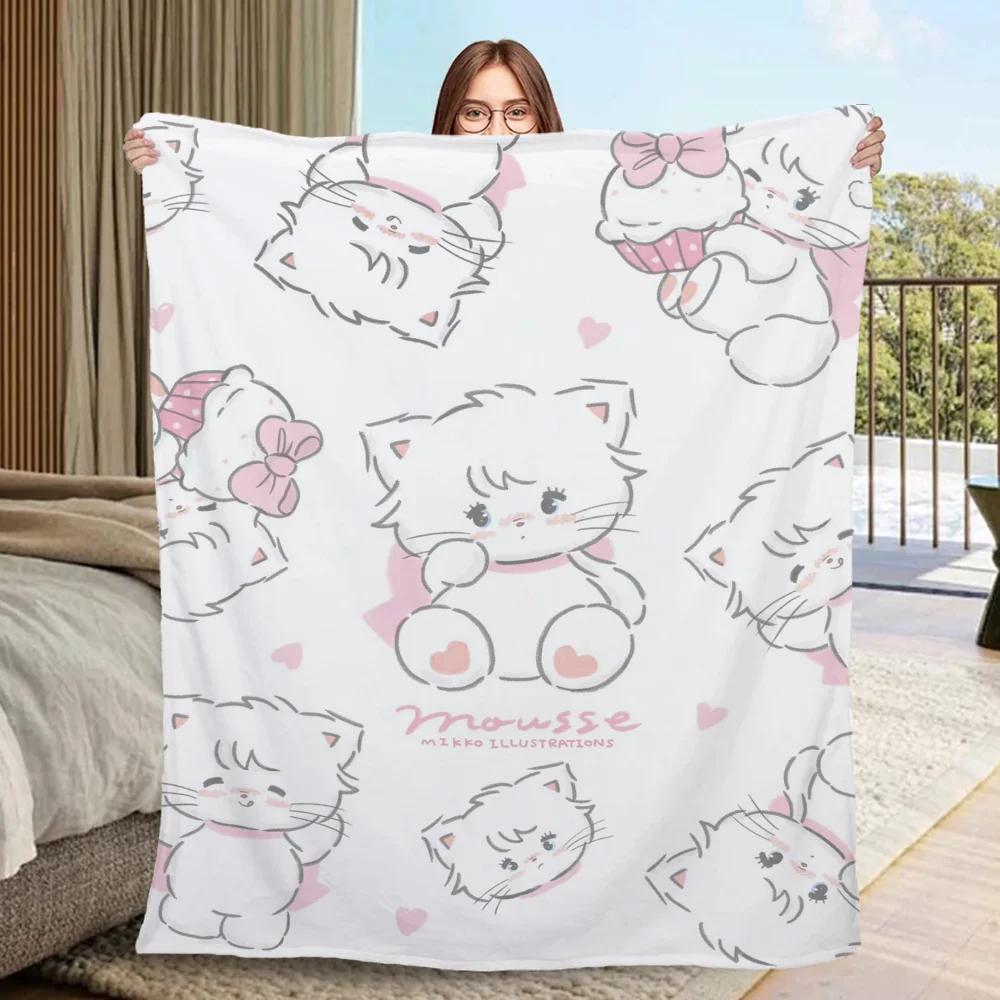 Designer Throw Blanket Sofa M-mikkoS Home Interior Fluffy Plaid Bed Blankets & Throws Warm Blankets for Cold Microfiber Bedding