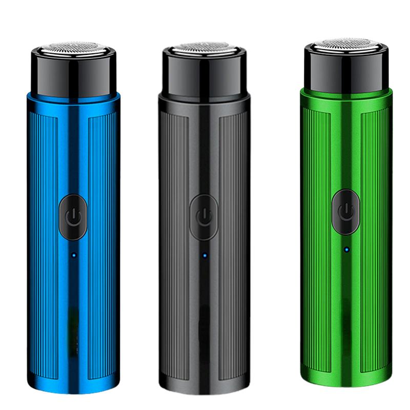 Tragbare Mini Elektrorasierer Bartschneider Männer Rasierer USB Reise Gesicht Rasierwerkzeug ZH