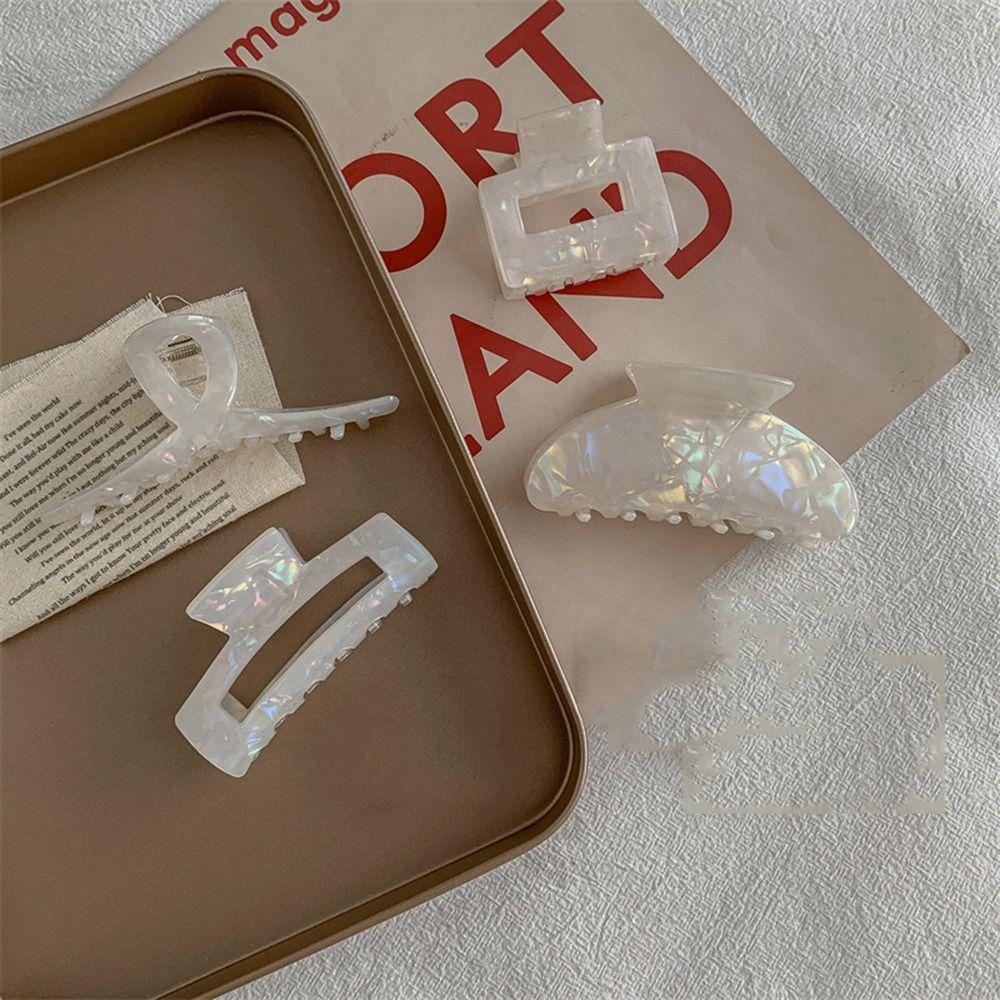 For Girl Headwear Hair Accessories Acetic Acid Hair Claw Korean Style Crab Clip Women Hair Clip