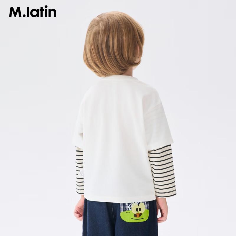 M.Latin Kids  Faux Two-Piece Long-Sleeve T-Shirt 110cm
