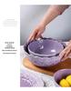 Nordic Style Purple Ceramic Tableware Set: Retro French Bowls, Plates & Dishes - Perfect Housewarming Gift