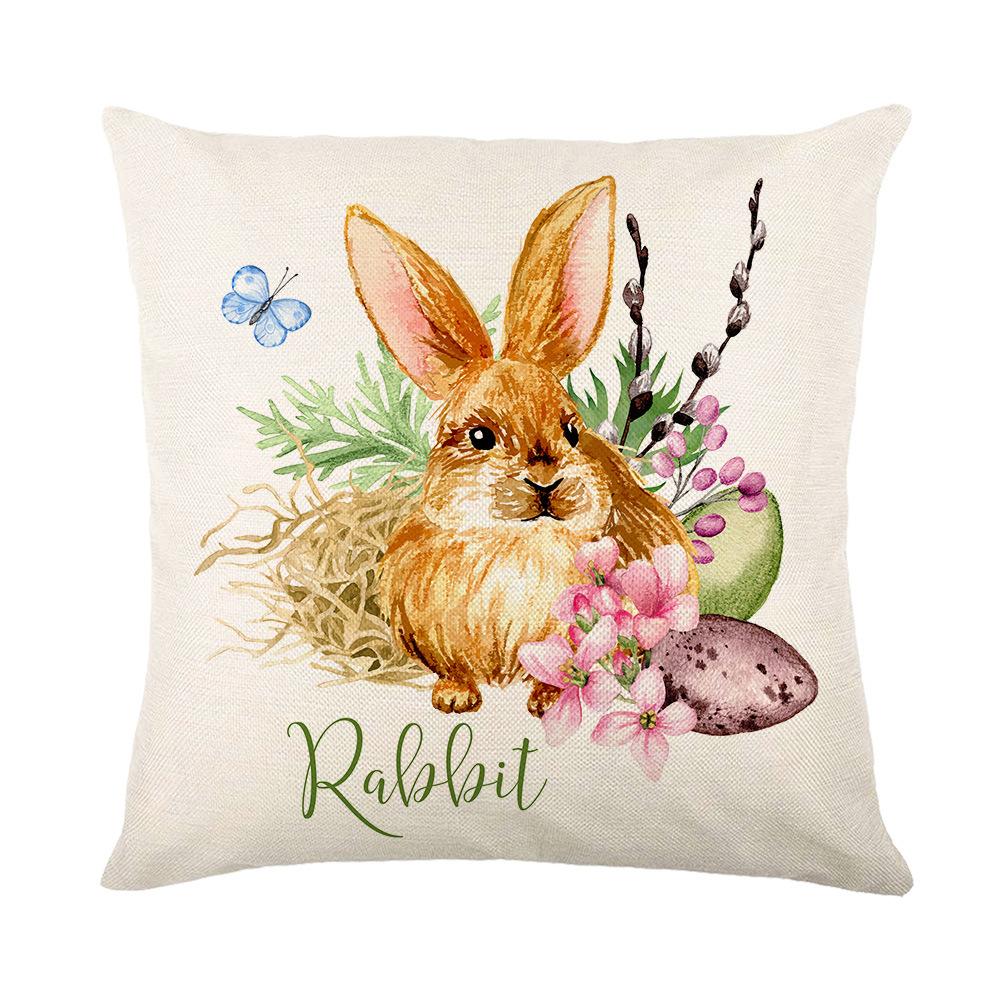 Easter Pillowcase Holiday Decoration Pillowcase Sofa Cushion Pillowcase