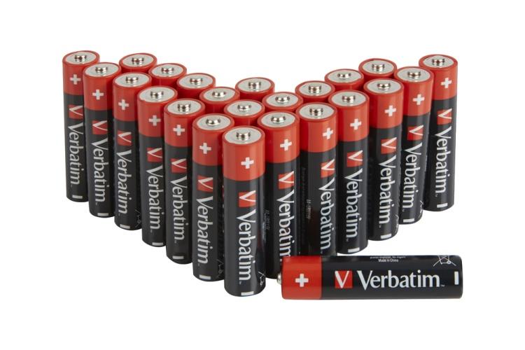 Verbatim 49505 Alkaline Batteries AA LR6 (24 pcs/Pack)