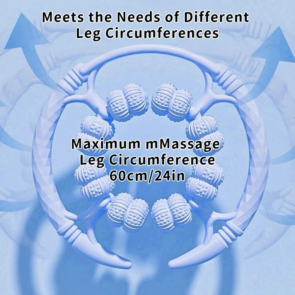 360-degree Rotation Annular Leg Clamp Massager Handheld Muscle Massager Roller  Body Massager Relax