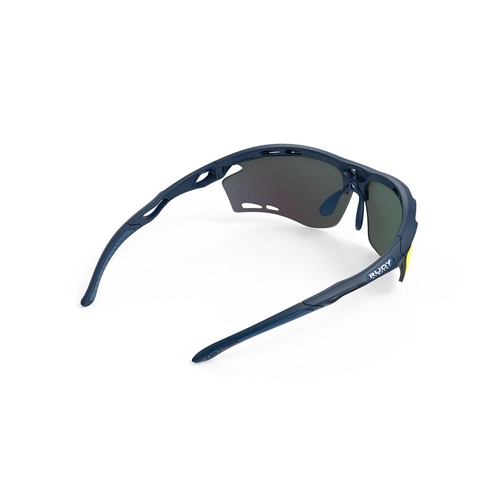 Rudy Project PROPULSE Sports Sunglasses for Road and Matte Frame Orange Cycling, Marathon, Jogging, Triathlon, Tennis, Baseball. Blue/Navy /