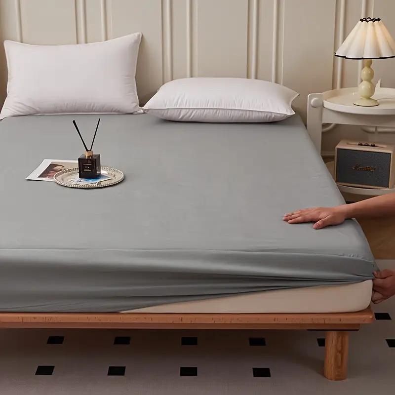 

1 шт. Мягкая и дышащая водонепроницаемая простыня на резинке для спальни с глубоким карманом, чехол для матраса на все сезоны 80x200cm