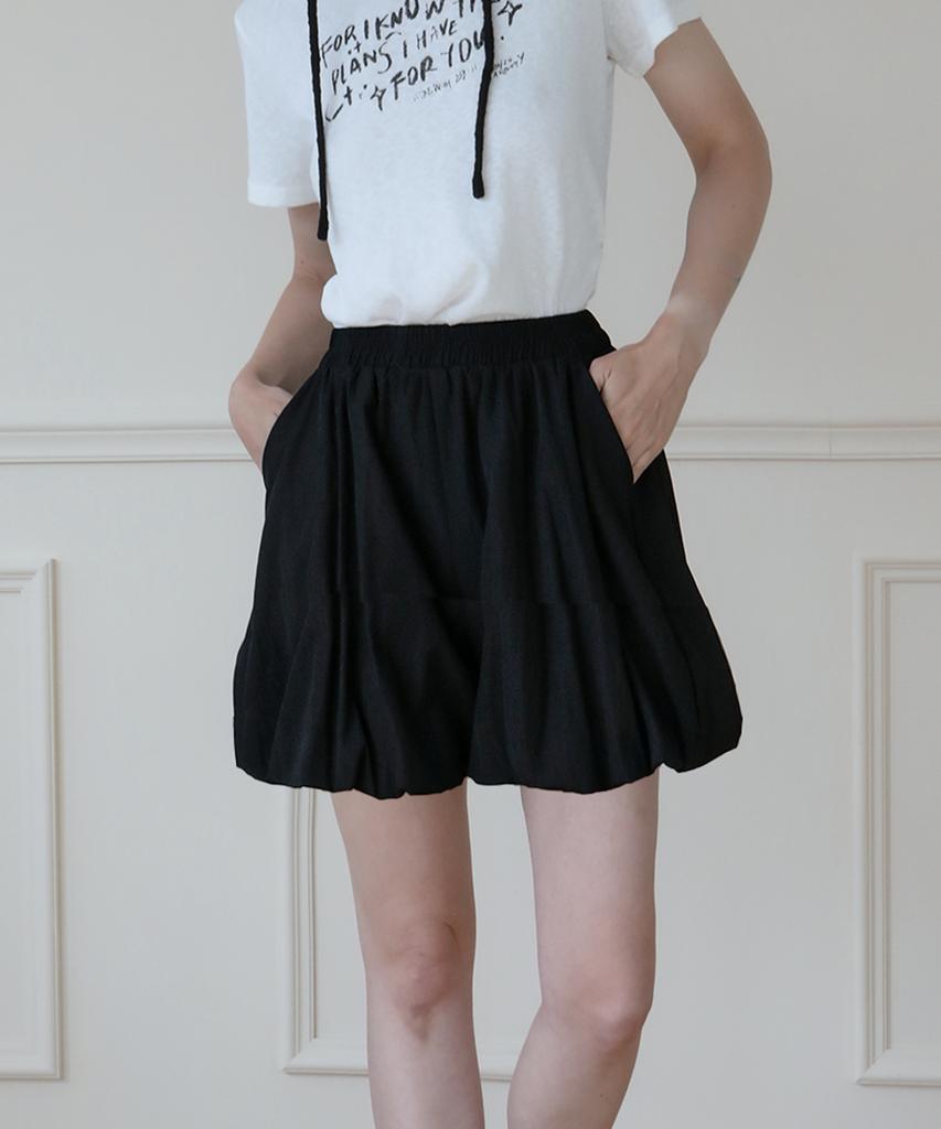 Keulleiseu Balloon Point Shorts_Black