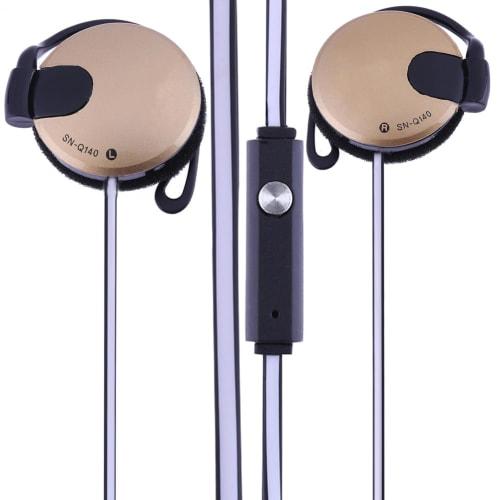 Wired Clip-on Headphones with 3.5mm Earhooks for Fitness | Hiking, Exercise, Over-Ear Gaming, Sports, and Mobile Phone Accessories, Yoga, Exercise, an