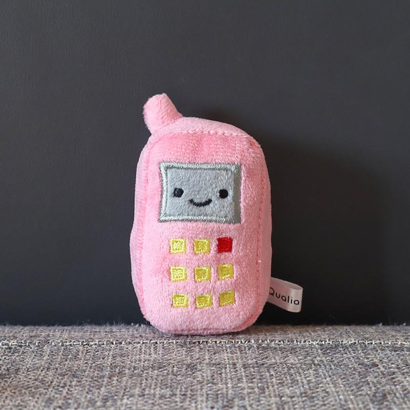 Adorable Creative Plush Little Eyes Tv Phone Charm Keychain Soft Doll Accessory