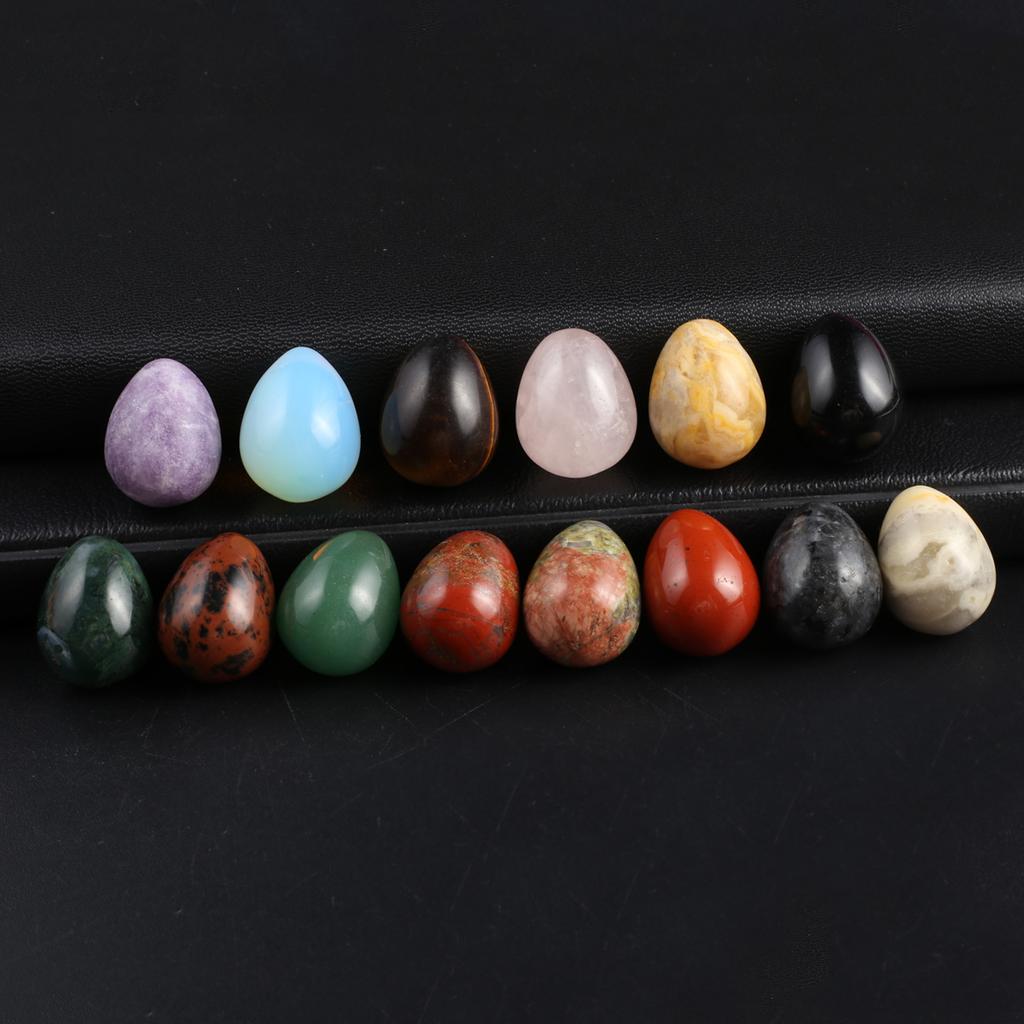 5 buc, Ornament Decorațiune Cristal Vindecător Reiki, Pietre Naturale Energetice Piatră Prețioasă Ouă Făcute Manual Decor Casă pentru Paște, Crăciun, Cadouri de Ziua Recunoștinței