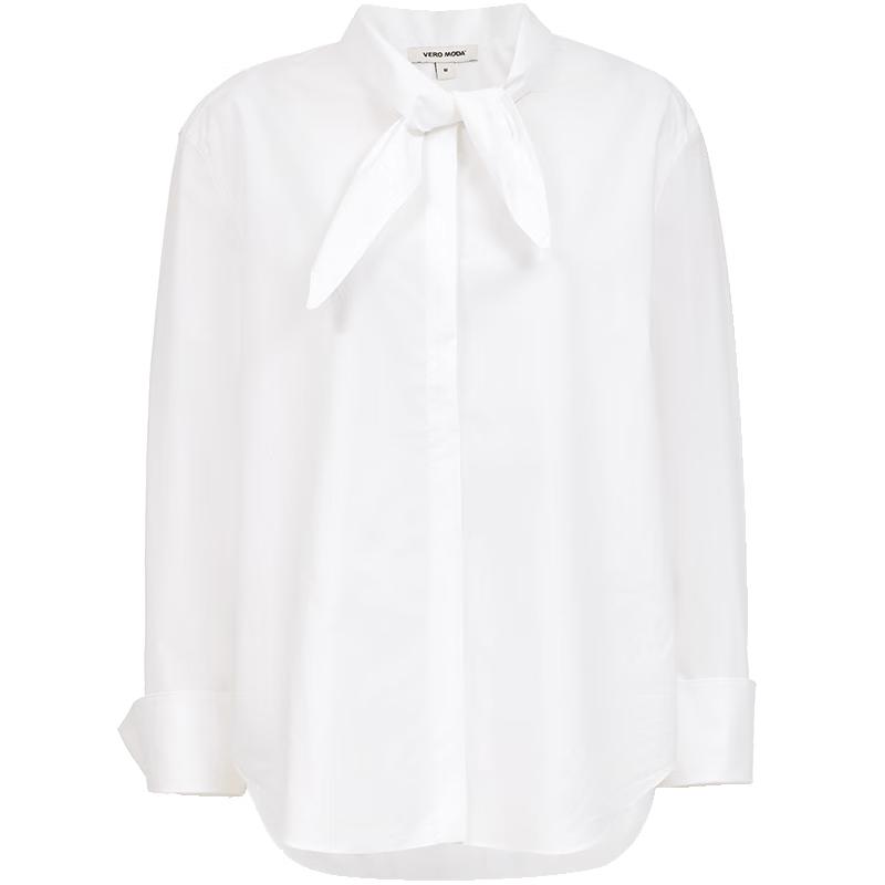 VEROMODA 2025 Autumn Stand Collar Bow Decor Blouse