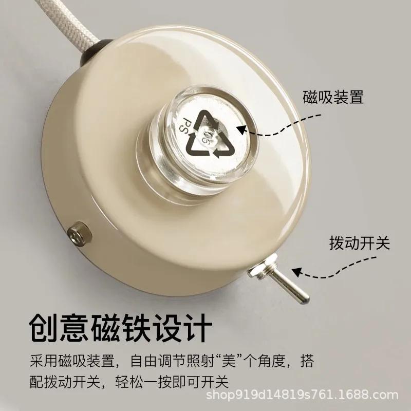 Nordic LED Wall Lamp Minimalist Iron Art Rotatable Wall Sconces Bedroom Living Room Study Home Decorative Lighting Luminaires