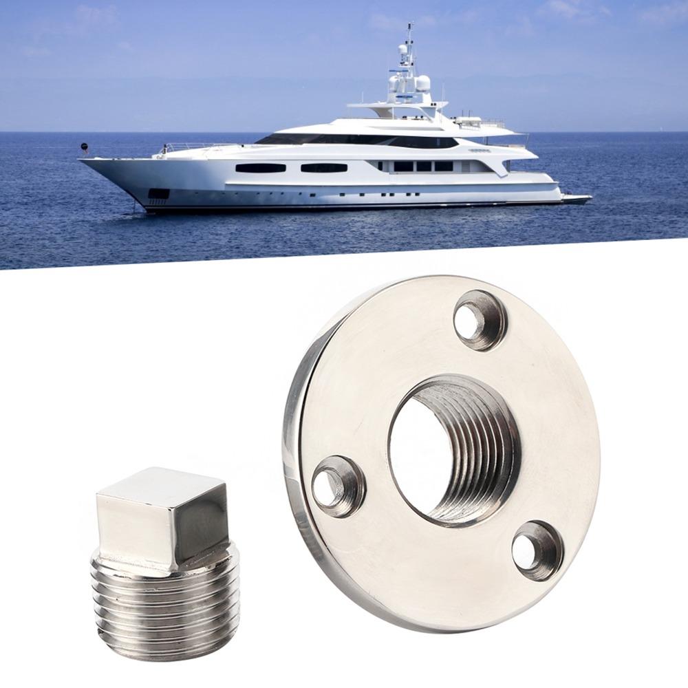 Screw Hole Design Boat Drain Plug Stainless Steel Garboard Drain Plug Boat Drain Bung For Yacht