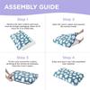 Lesure Dog Pet Pet Cat Foam Removable Easy to Stylish Pet Bed, Bed, Cushion, Bed, Waterproof, High-Resilience Filling, Cover, Non-Slip, Clean, Fluffy,