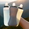 350ml Capacity Collapsible Sport Bottle Food Grade Silicone Travel Foldable Cup  Camping Trips