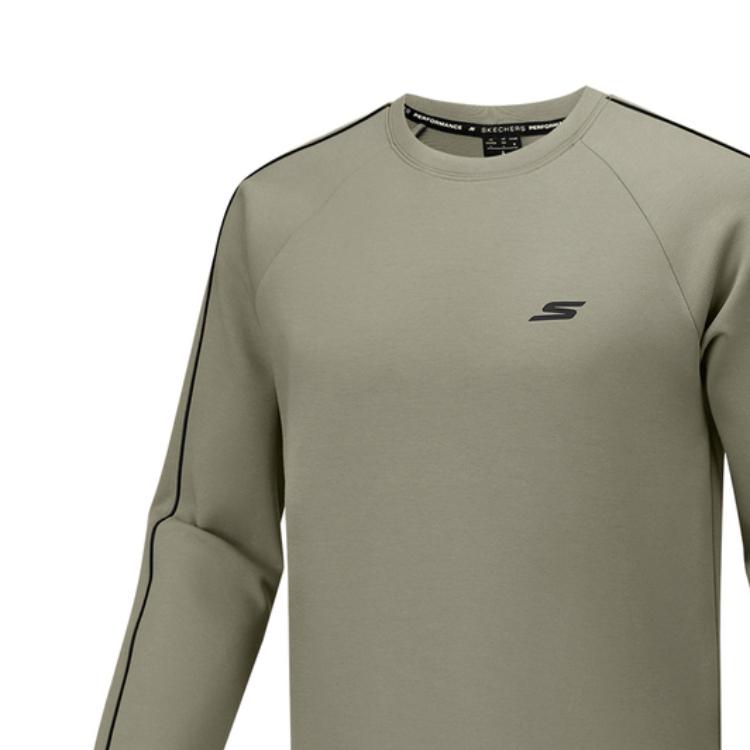 Skechers Goknit Comfortable Versatile Trendy Fashion Crew Neck Sweatshirt Men Tops P425M177-01DR