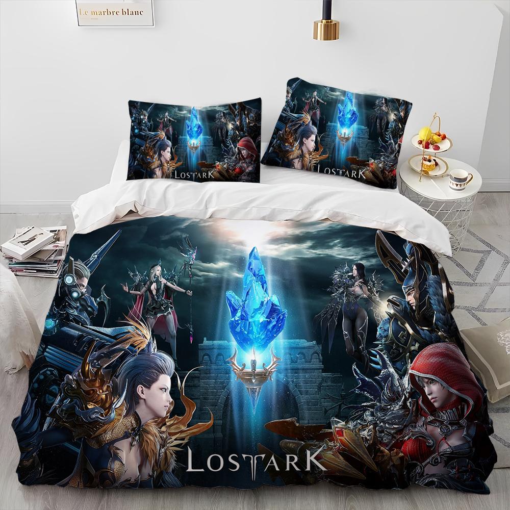 3D Lost ARK Spel Gamer Tecknadstäcke Sängklädesset, Påslakan Sängset Täcke Örngott, King Queen Size Sängklädesset Barn