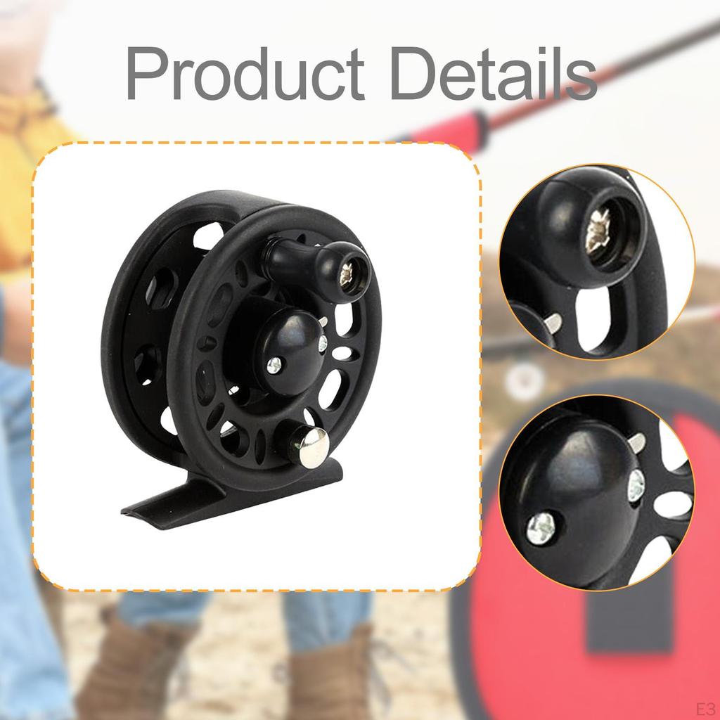Fly Fishing Reel 3kg Drag Labor Saving Ice Tackle Interchangeable Left &amp; Right Handed