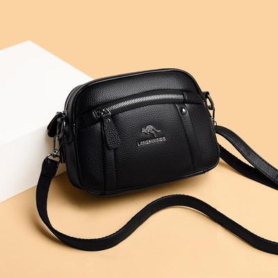 High Quality Leather Women's Messenger Bags  Crossbody  Shoulder Shopper  Occasional Wallet  Many Pockets  Feminine and Bags