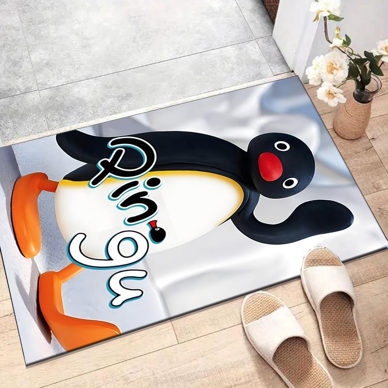 1pc Pingu (3) Design Printed Area Rug Carpet for Bedroom Living Room Home Decor Rugs Mat Non Slip Mat Rug for Bedside