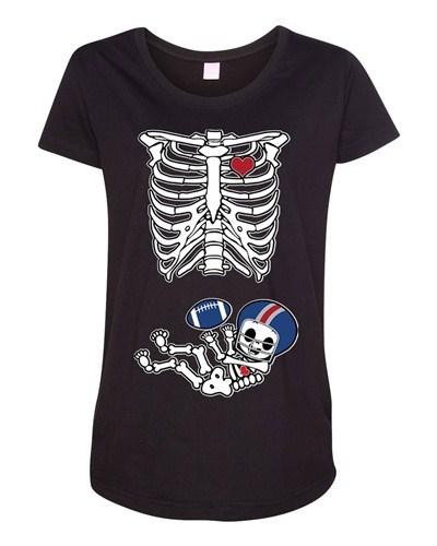 Baby Skeleton New York Football Maternity DT T-Shirt Tee Unisex T-Shirt S