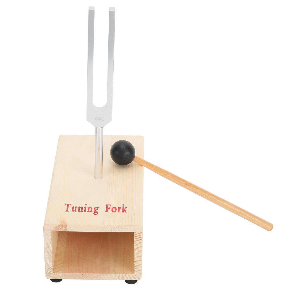 440Hz Stimmgabel Set Aluminiumlegierung Hammer Druckabbau mit Resonanzkörper