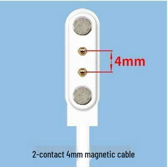 Slimme Kindersmartwatch Magnetische Oplaadkabel met Kortsluitingbescherming (2-pins, 4 mm).