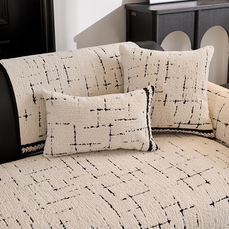 New Sofa Cushion Fixed Non-Slip Four-Season Universal Sofa Cover Cloth Straight Row One-Piece Advanced Seat Cushion