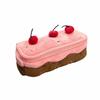 Cute Plush Cherry Cake Pencil Bag Girls Ins Style Exquisite Pen Storage Case Large Capacity Student High-value Stationery Boxes
