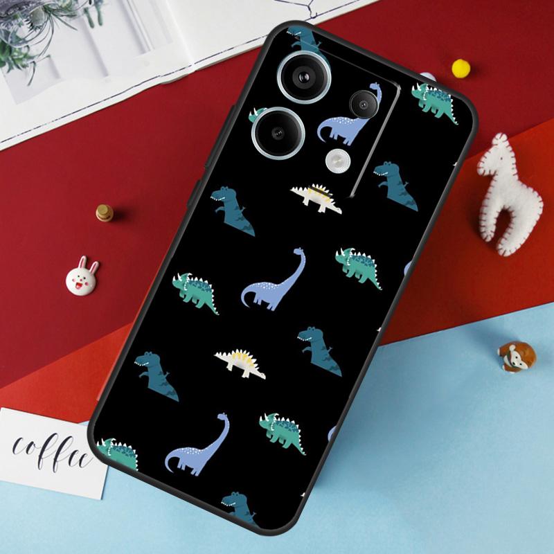 Dinosaur Pattern Case For Xiaomi Redmi Note 14 13 Pro 12 11 10 15 Pro Plus Redmi 15 10C 12C 13C 14C 15C Cover