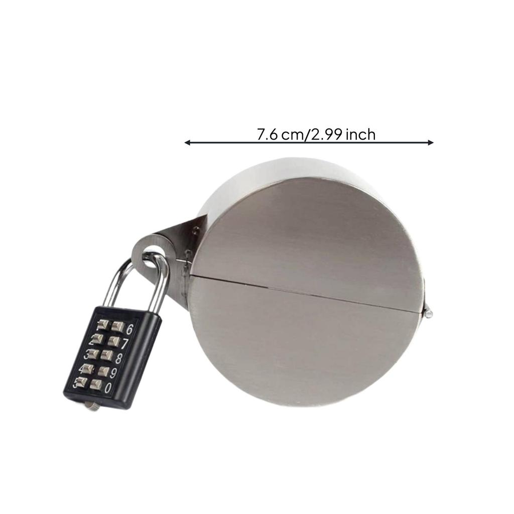 Outdoor Spigot Lock Cover | 304 Stainless Steel Construction, Cylindrical Split Shell Design,